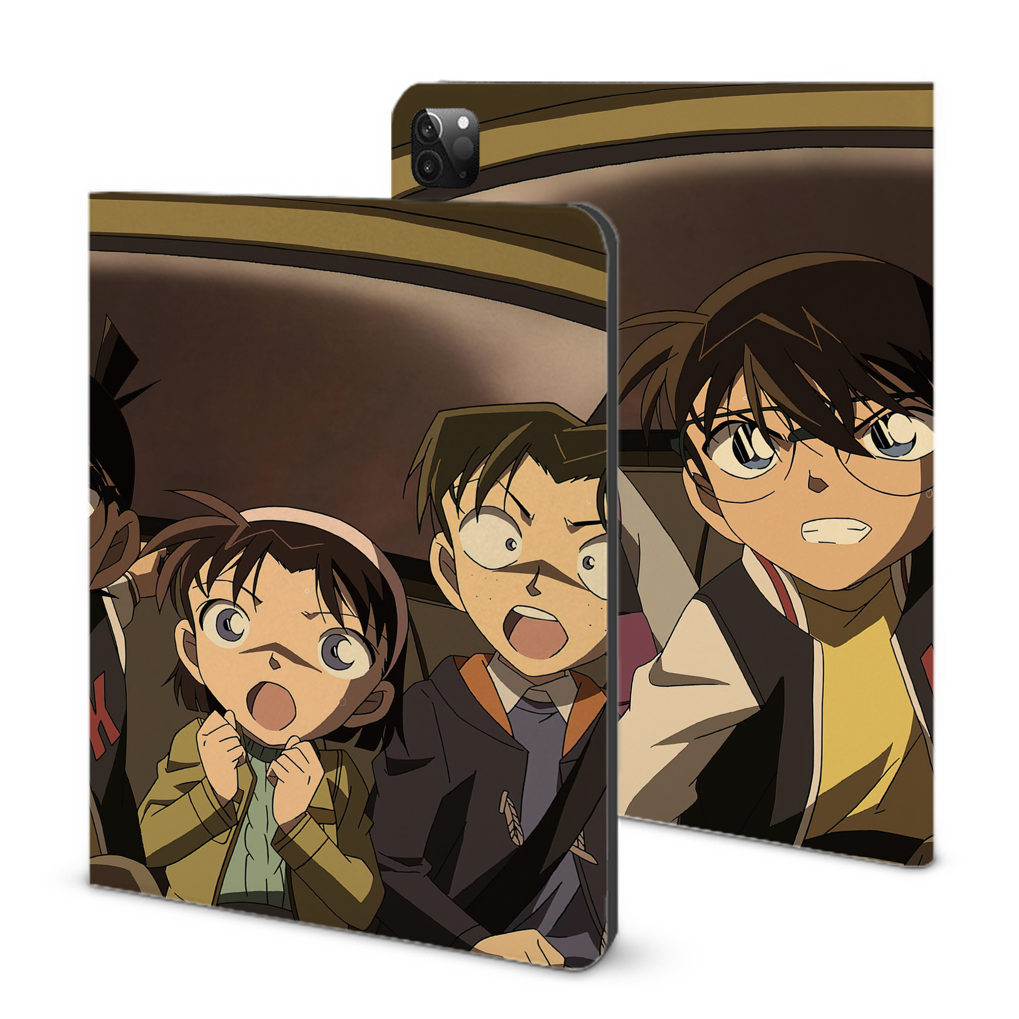 （画像用） 名探偵コナン Detective Conan IPadケース ペンホルダー付き ブックスタイルデザイン